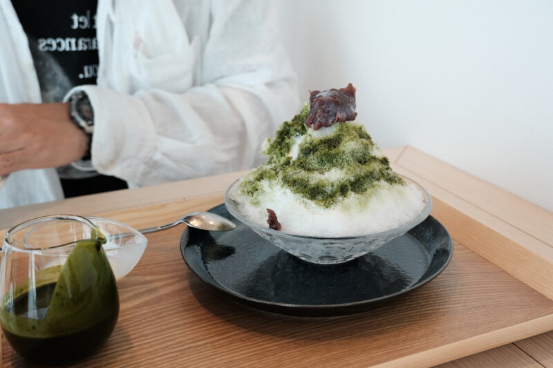 VIEW&CAFE Shinwaかき氷白銀濃厚抹茶