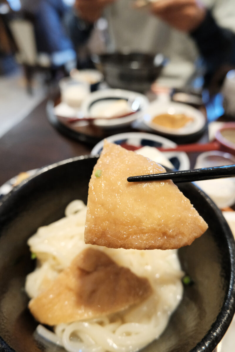 津山城東とうふ茶屋　早瀬豆富店「豆乳おうどん御前」