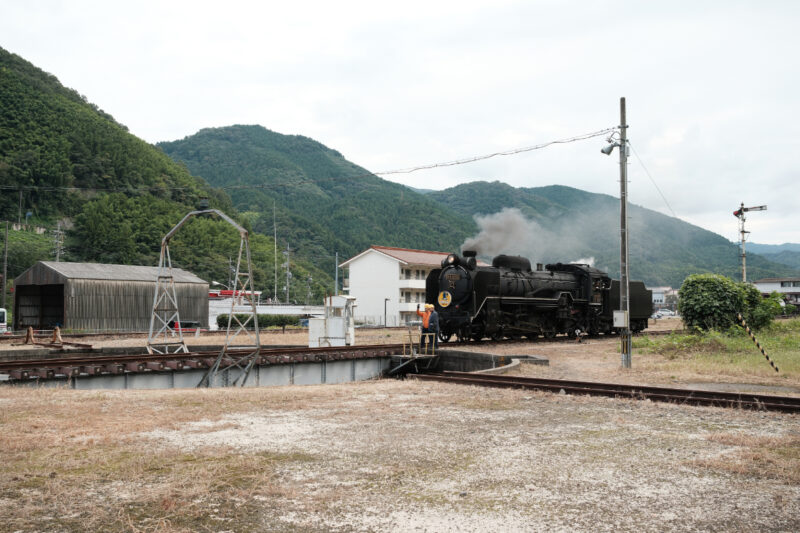 SLやまぐち号津和野転車台