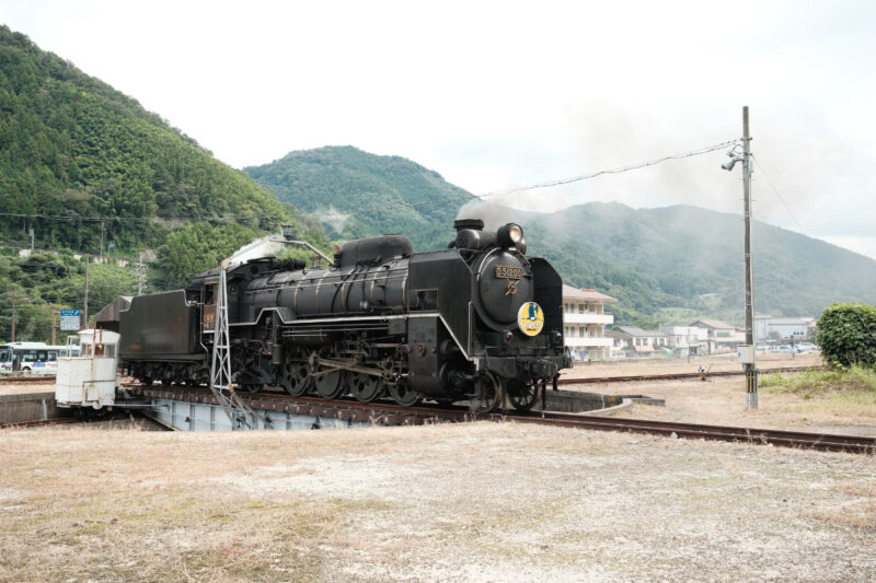 SLやまぐち号津和野転車台
