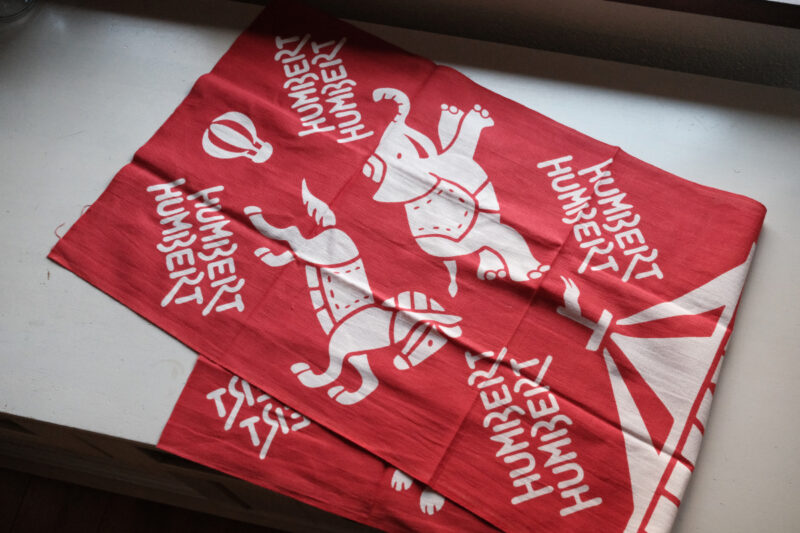 ハンバートハンバート「歌ったり喋ったり」ライブツアーグッズ手拭い